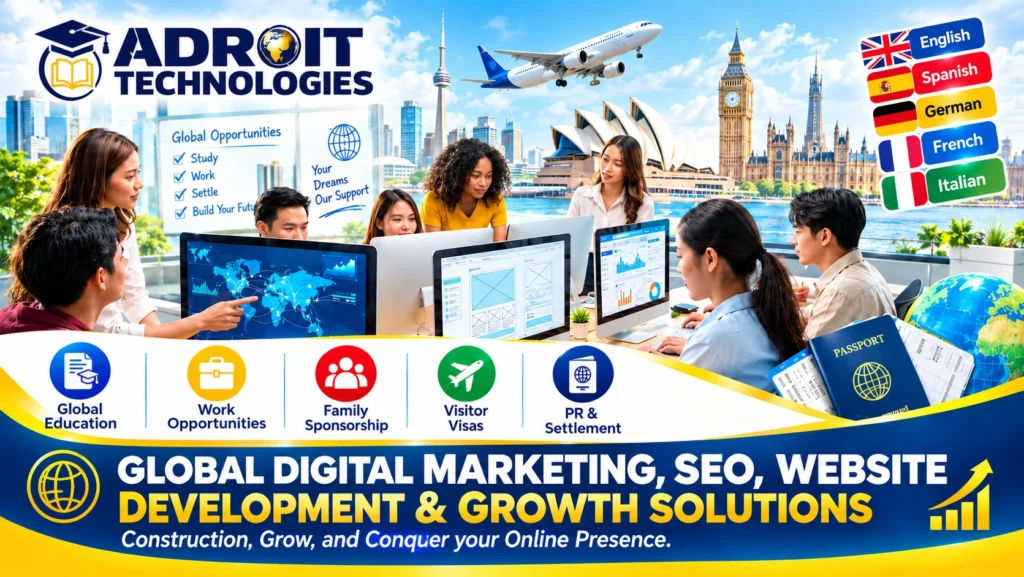 Adroit Technologies Global Learning Banner