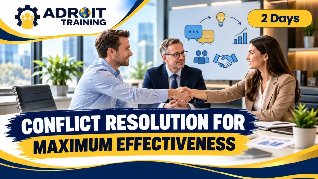Conflict Resolution for Maximum Effectiveness – Adroit Training (2 Days)