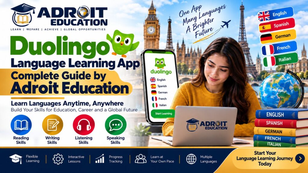 DUOLINGO LANGUAGE LEARNING APP