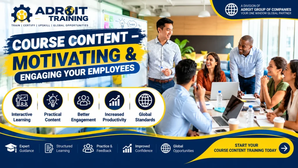 Course Content – Motivating & Engaging Your Employees