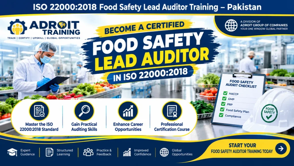 ISO 22000:2018 Food Safety Lead Auditor Training – Adroit Training