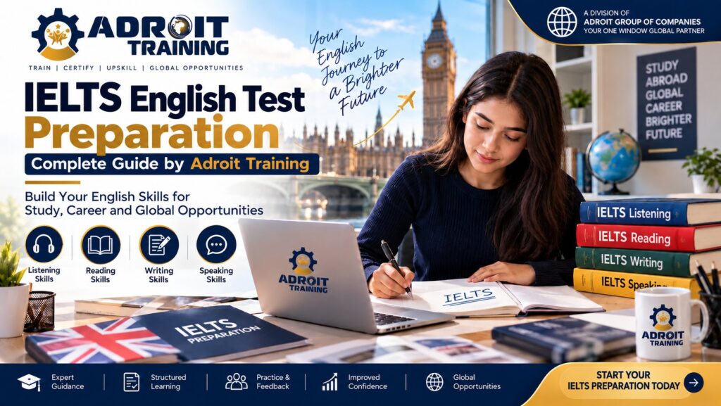 IELTS English Test Preparation by Adroit Training in Pakistan